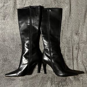 Black Charles David Knee-high Boots (LEATHER)